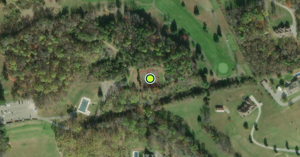 Satellite view of Botetourt County Pickleball Courts