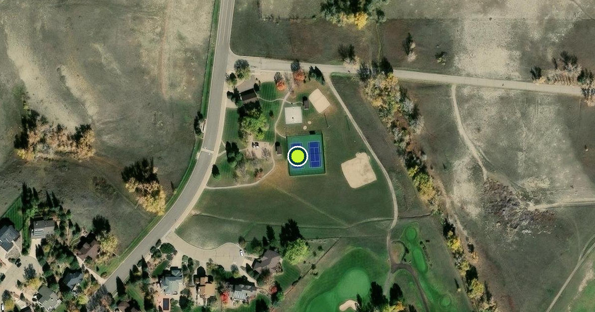 Satellite view of Boulder County Pickleball Courts