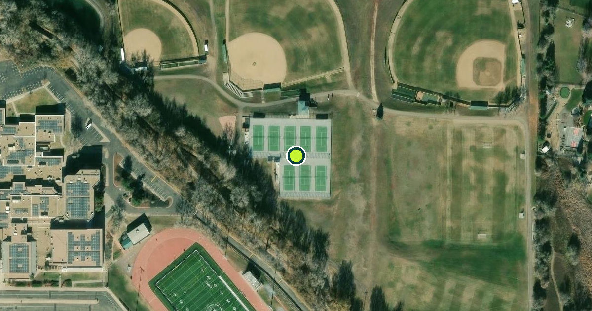 Satellite view of Boulder County Pickleball Courts