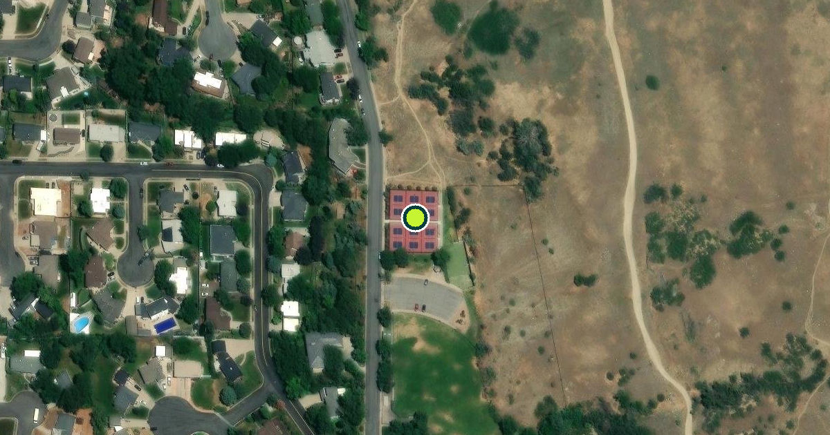 Satellite view of Bountiful Pickleball Courts