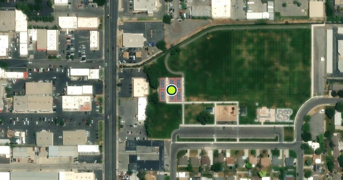 Satellite view of Bountiful Pickleball Courts