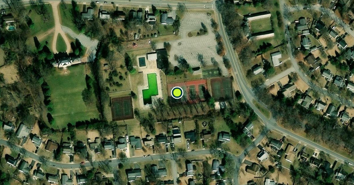 Satellite view of Bowie Pickleball Courts