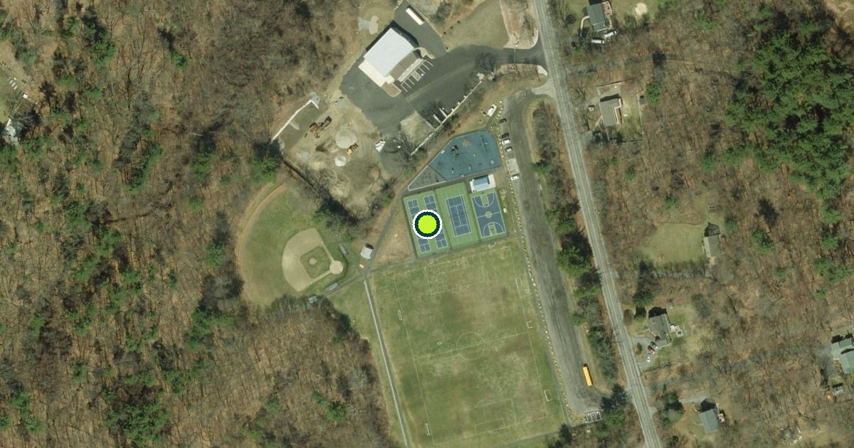 Satellite view of Boxborough Pickleball Courts