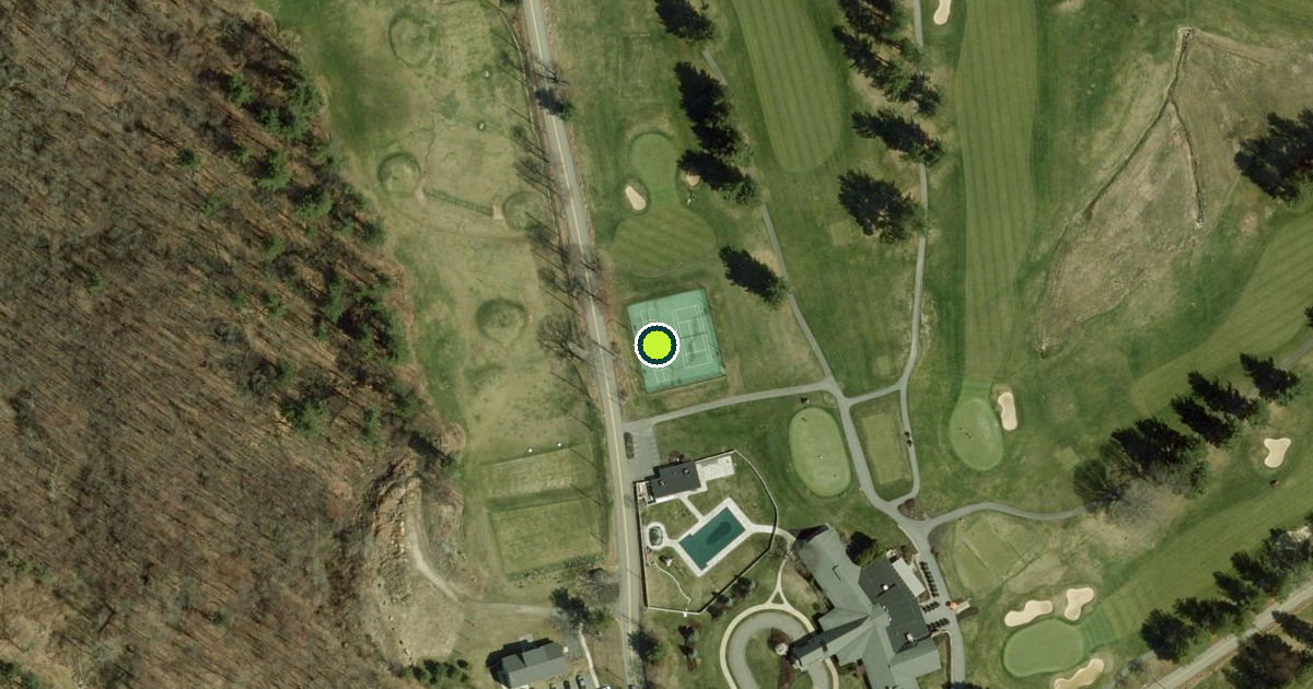 Satellite view of Boylston Pickleball Courts