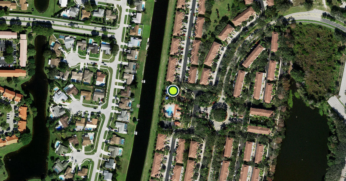 Satellite view of Boynton Beach Pickleball Courts