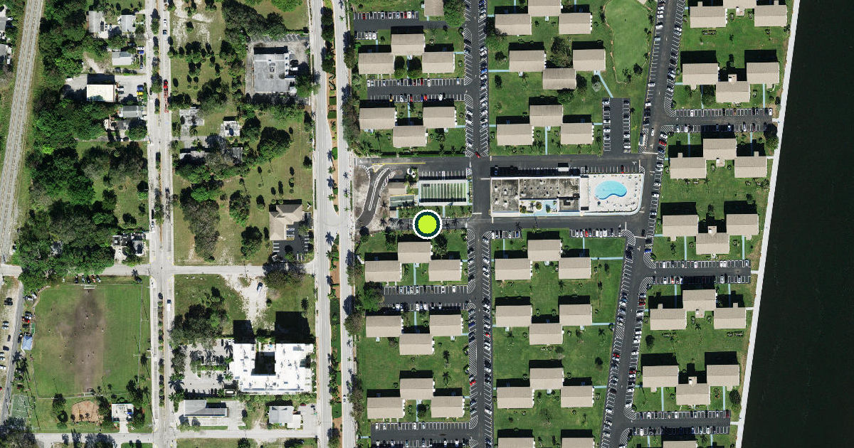 Satellite view of Boynton Beach Pickleball Courts