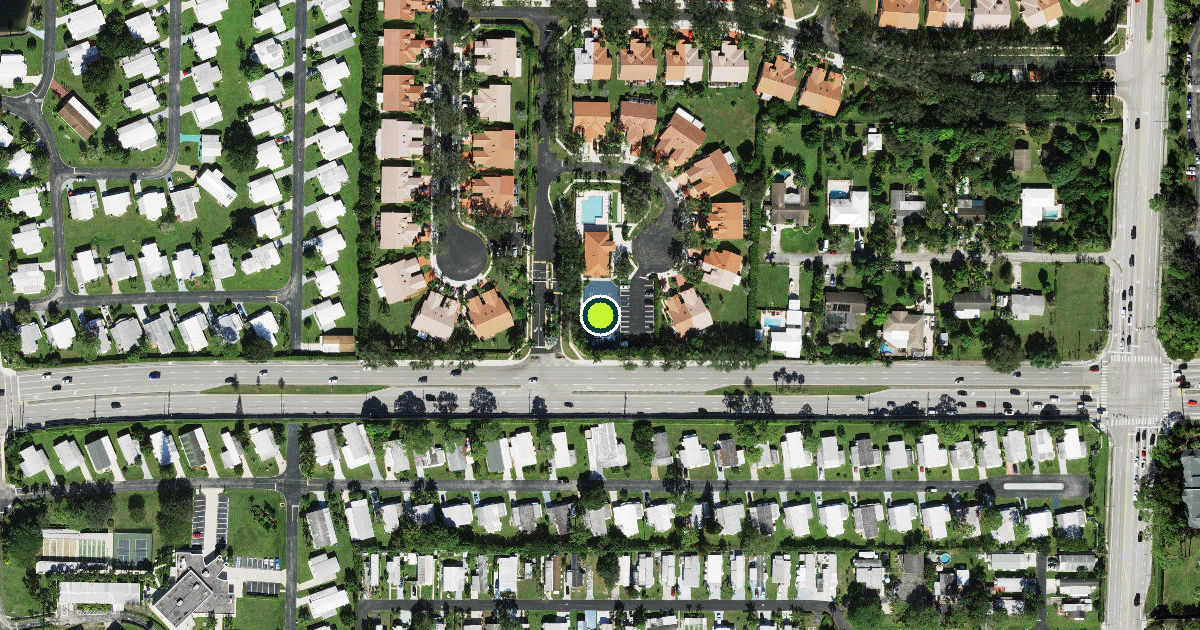 Satellite view of Boynton Beach Pickleball Courts
