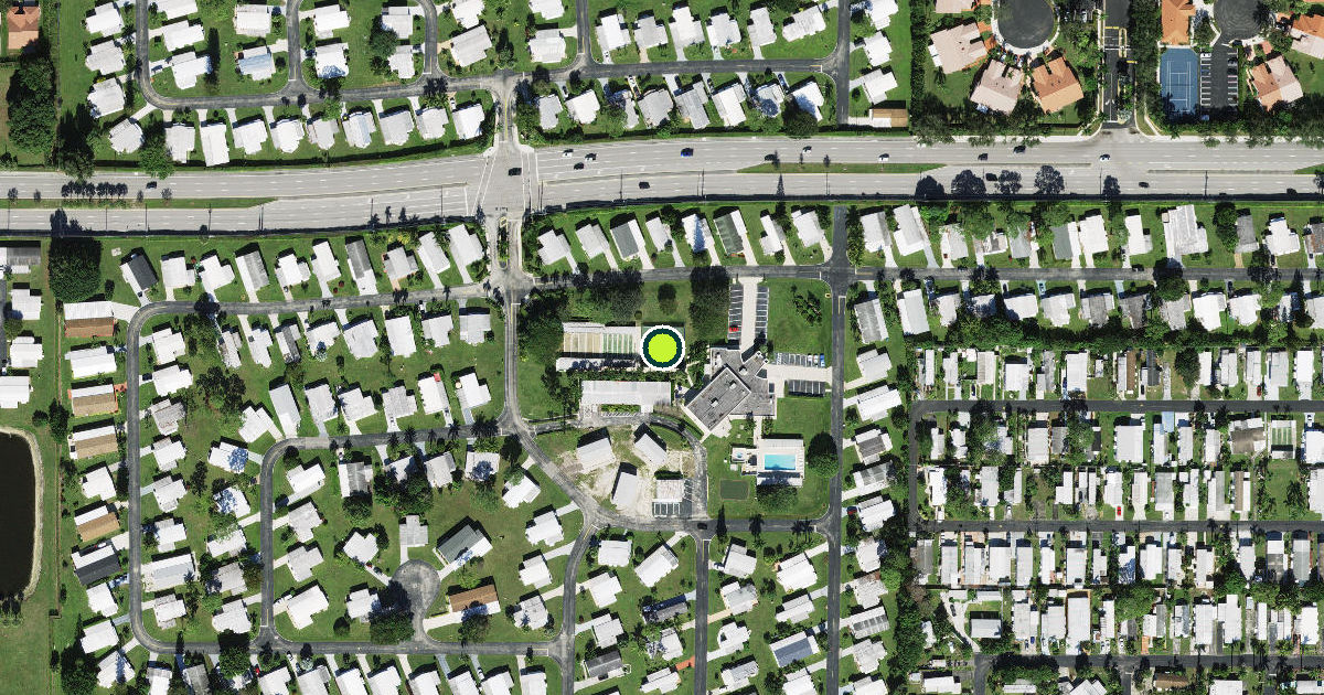 Satellite view of Boynton Beach Pickleball Courts
