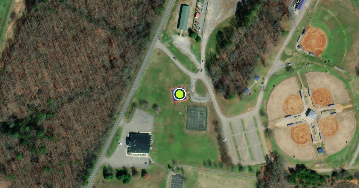 Satellite view of Bradley County Pickleball Courts