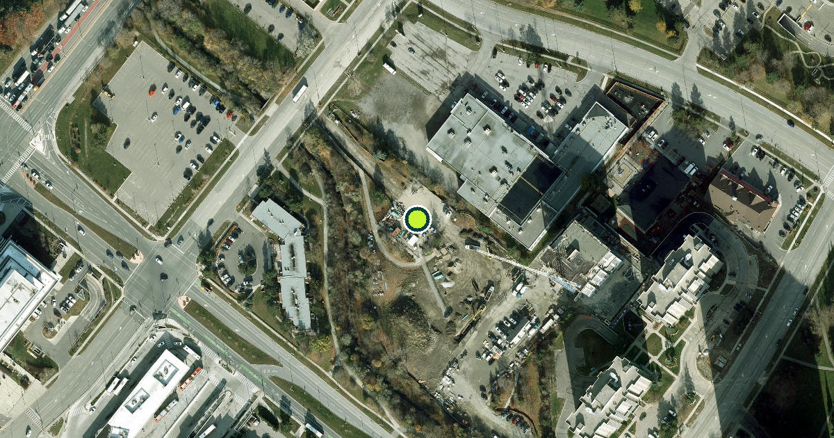Satellite view of Brampton Pickleball Courts