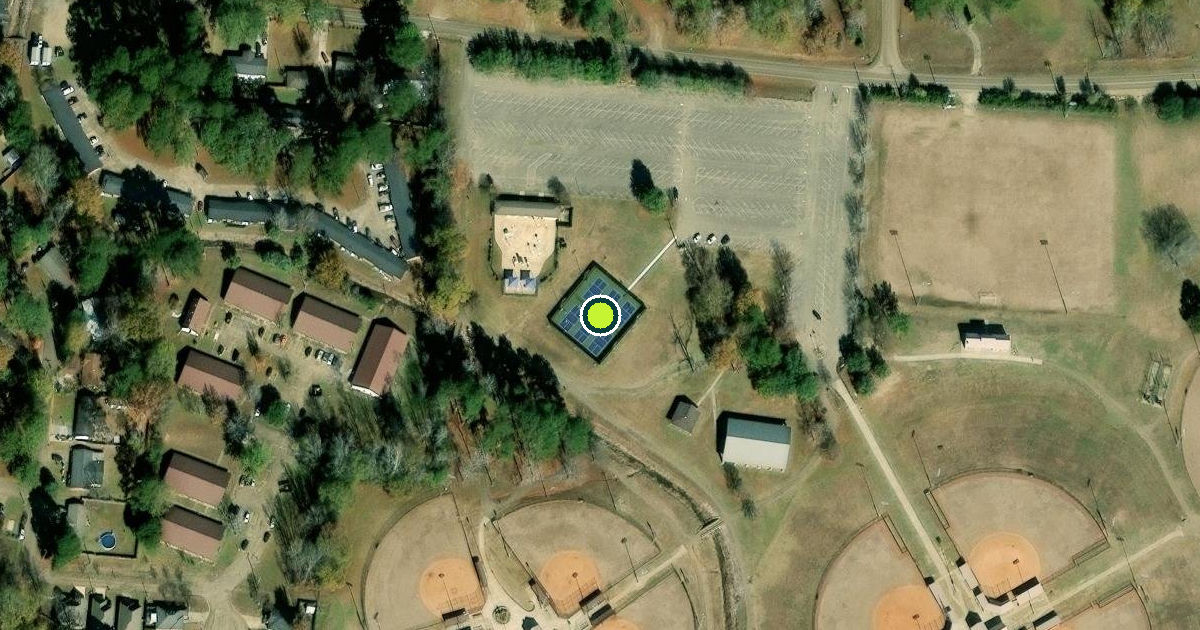 Satellite view of Brandon Pickleball Courts