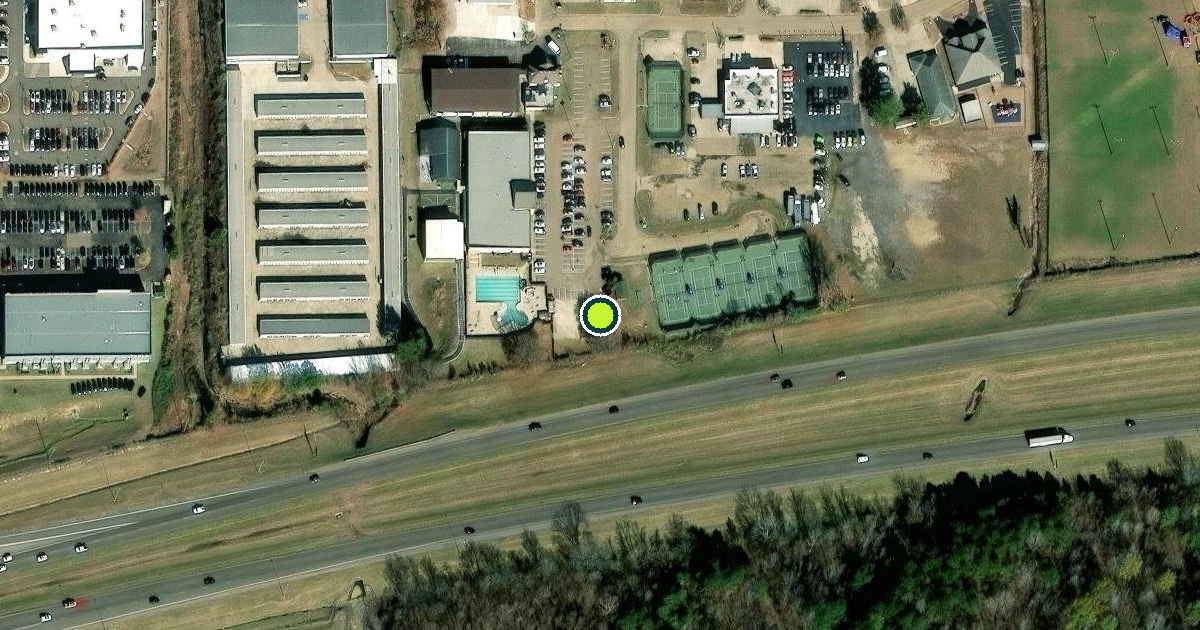 Satellite view of Brandon Pickleball Courts