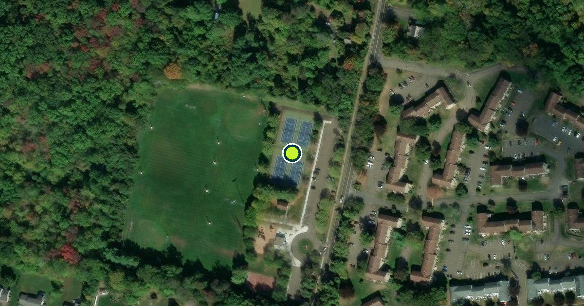 Satellite view of Branford Pickleball Courts