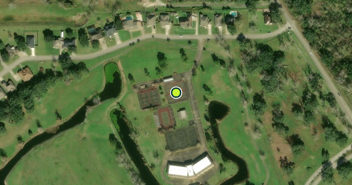 Satellite view of Brazoria County Pickleball Courts