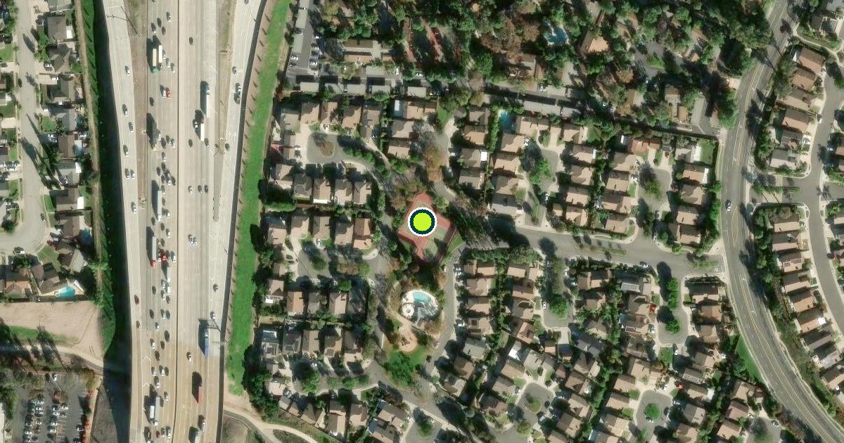 Satellite view of Brea Pickleball Courts