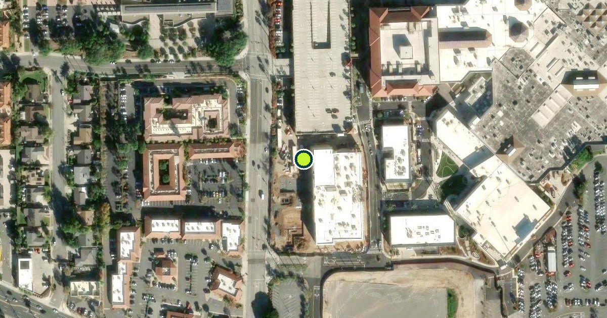 Satellite view of Brea Pickleball Courts