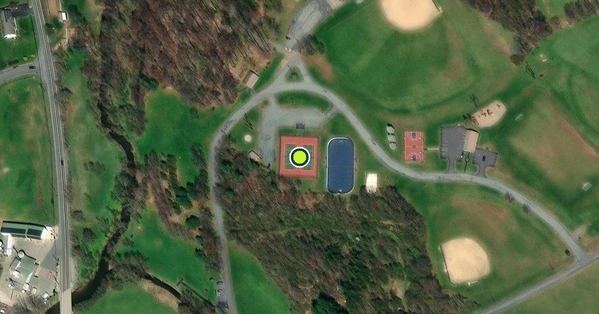 Satellite view of Brecknock Township Pickleball Courts