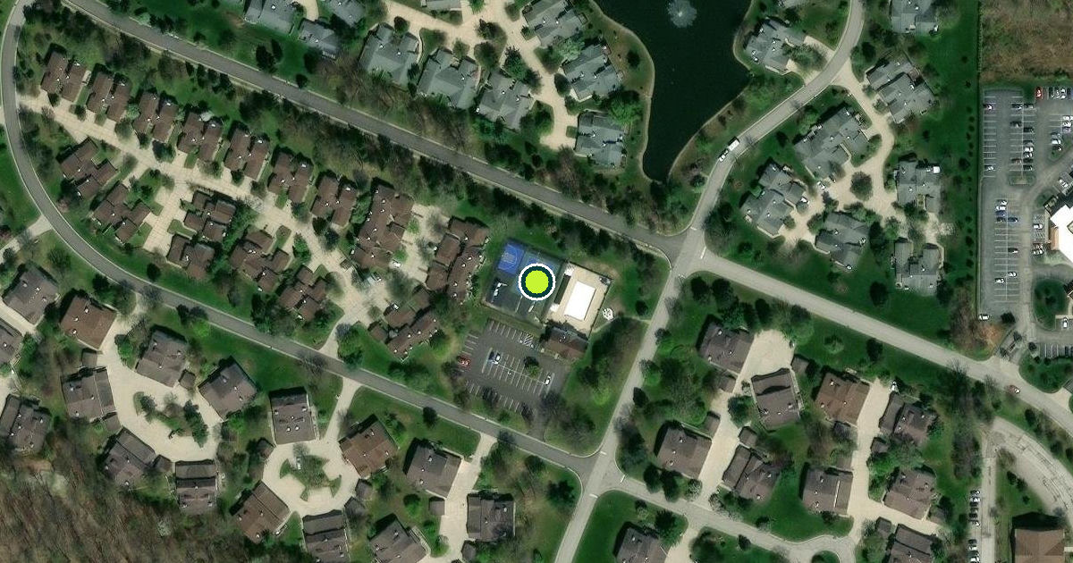 Satellite view of Brecksville Pickleball Courts