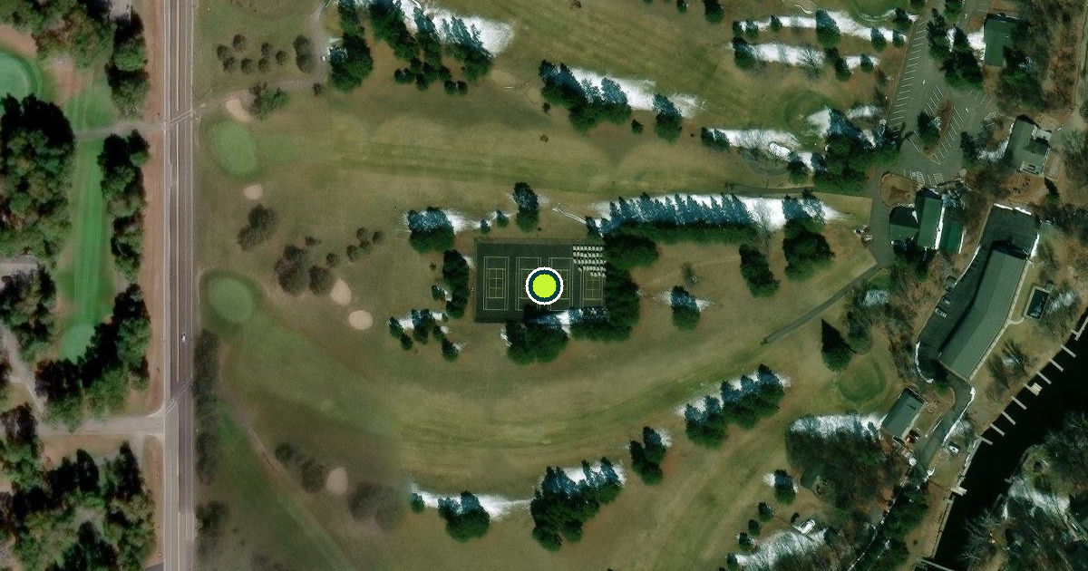 Satellite view of Breezy Point Pickleball Courts