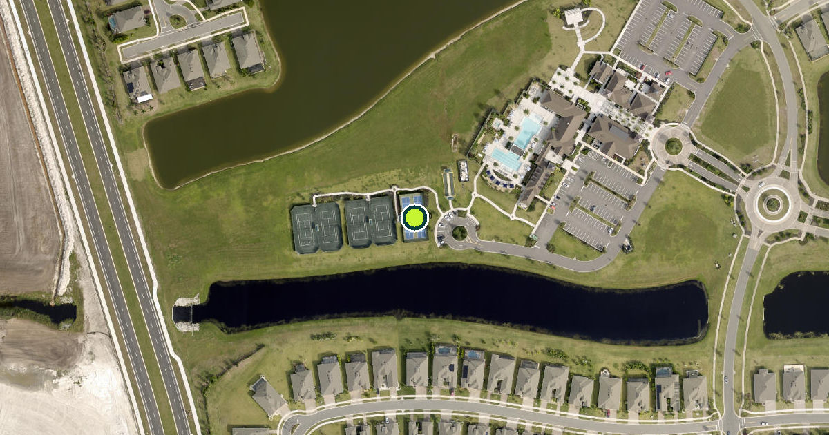 Satellite view of Brevard County Pickleball Courts