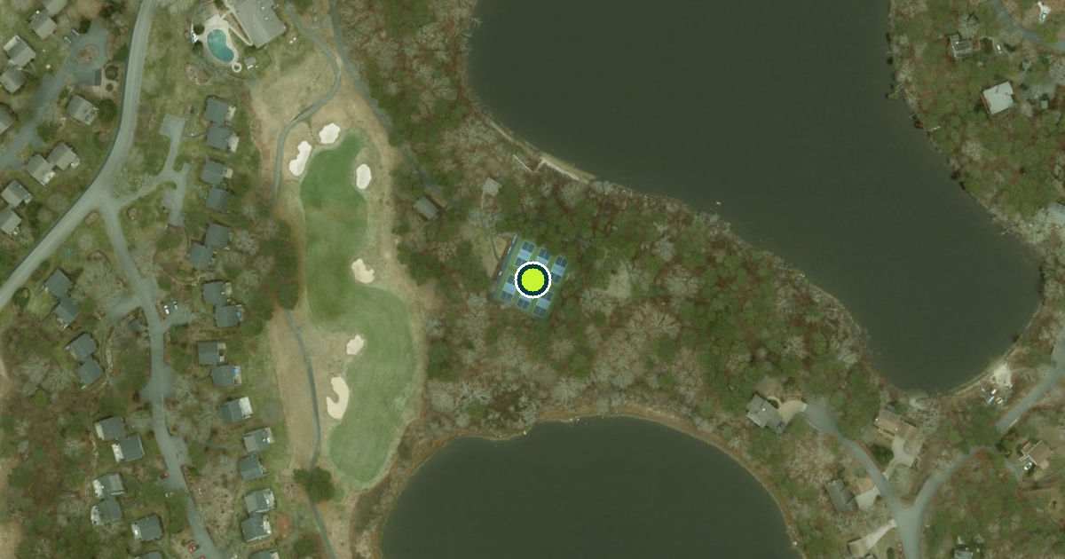 Satellite view of Brewster Pickleball Courts