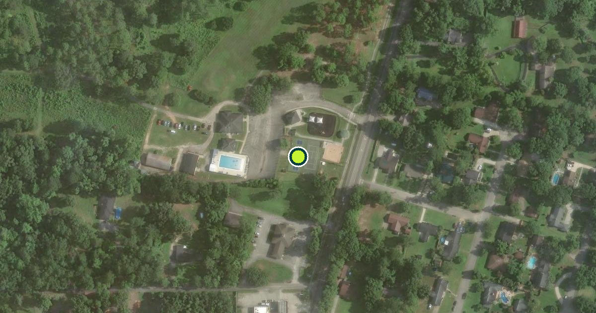 Satellite view of Brewton Pickleball Courts