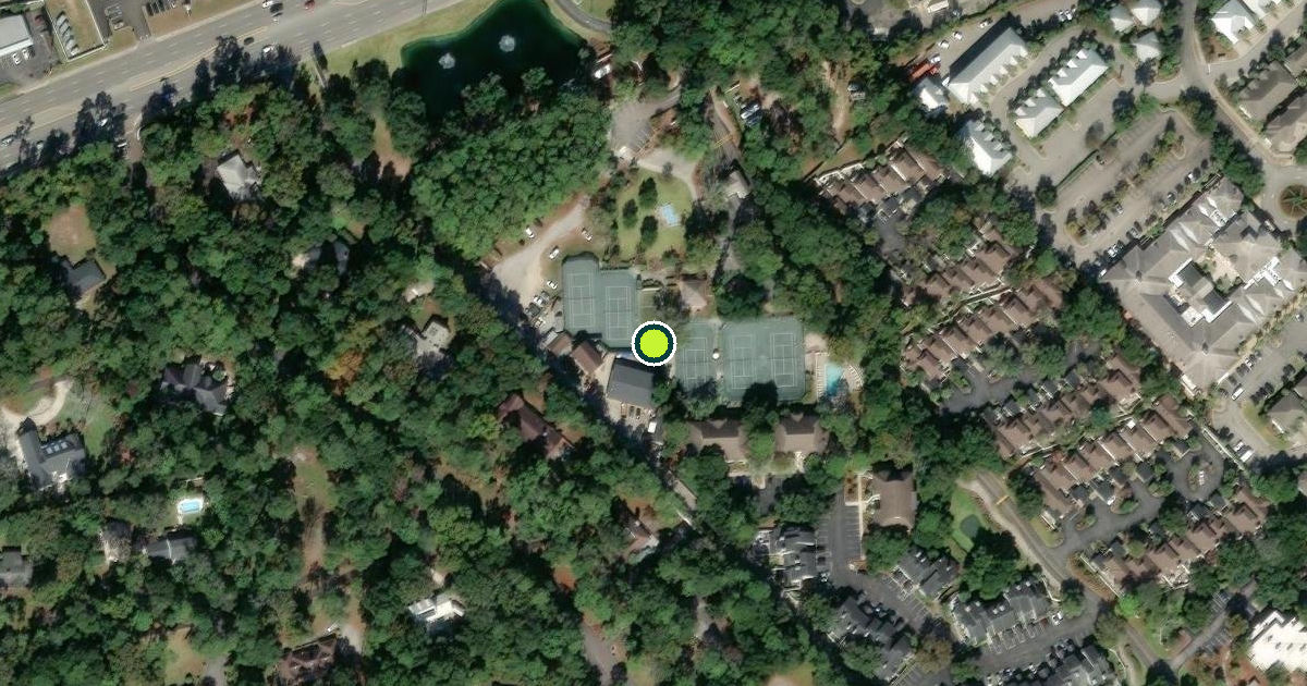 Satellite view of Briarcliffe Acres Pickleball Courts