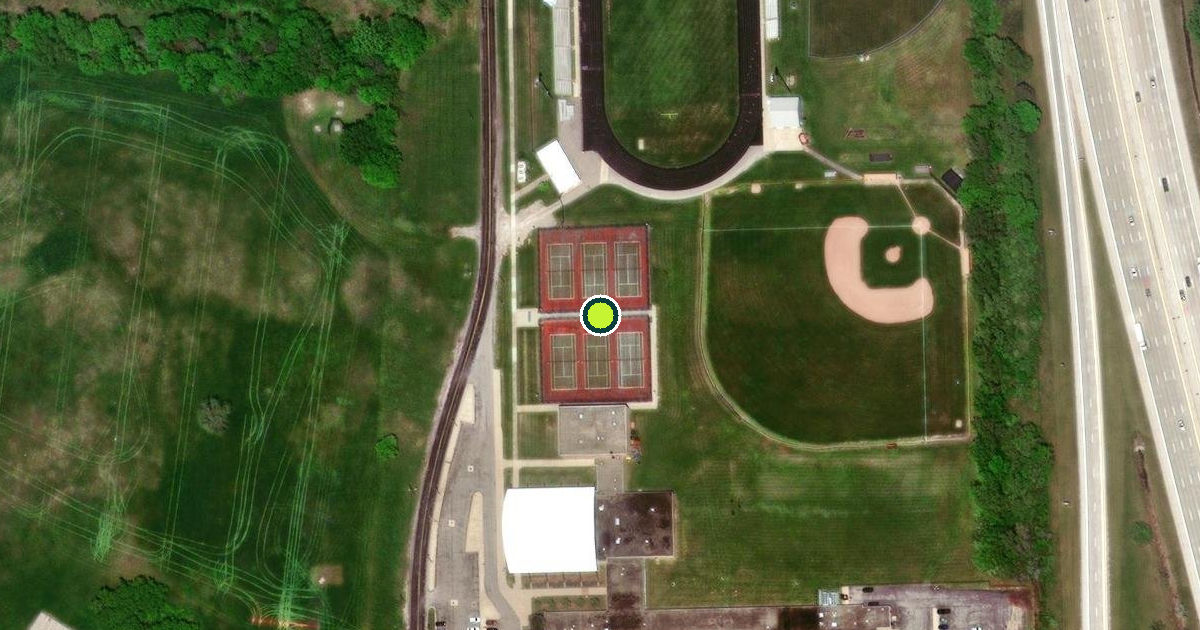 Satellite view of Bridgeport Charter Township Pickleball Courts