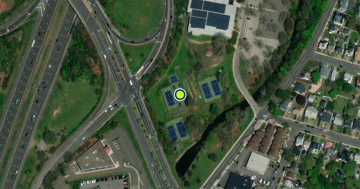 Satellite view of Bridgeport Pickleball Courts