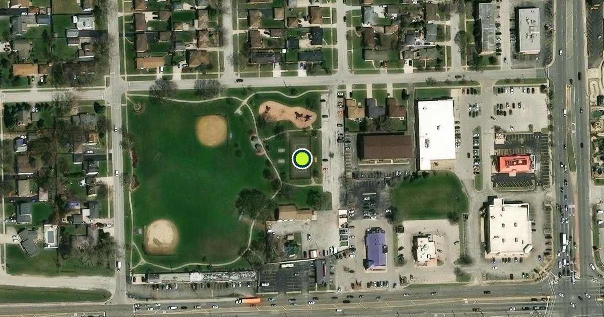 Satellite view of Bridgeview Pickleball Courts