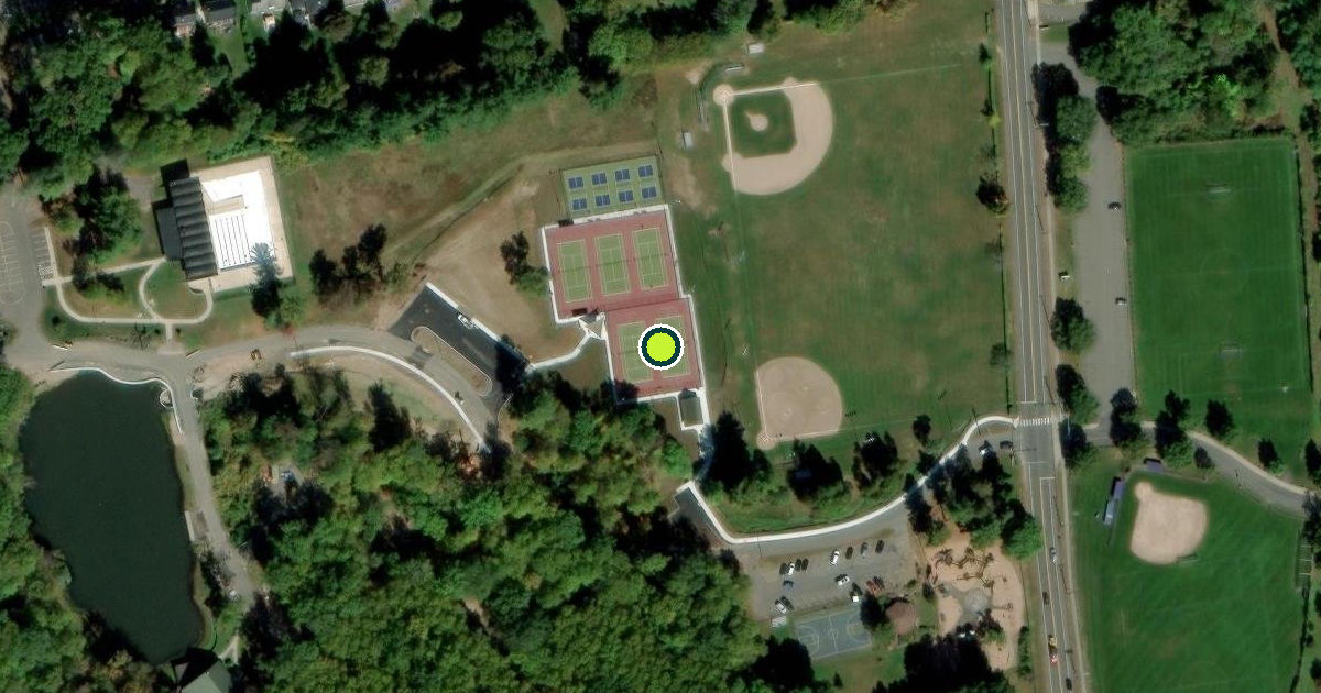 Satellite view of Bristol Pickleball Courts