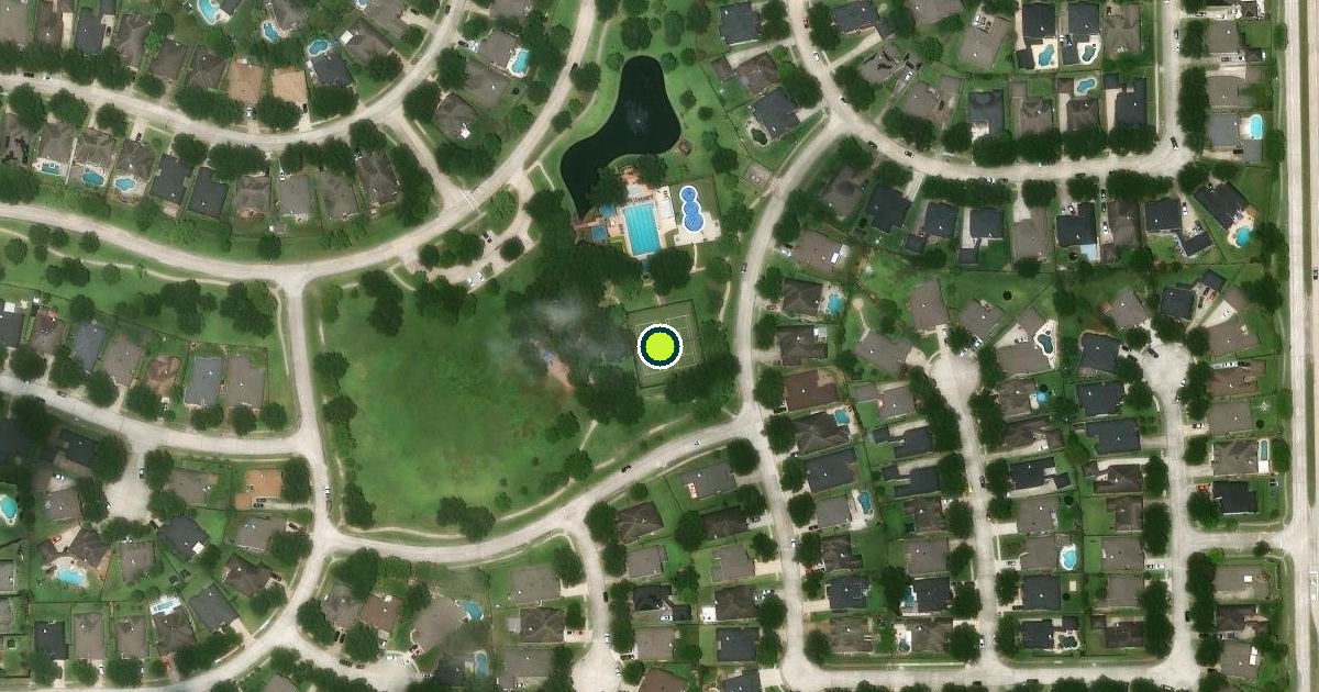 Satellite view of Brittany Lakes Recreation Center Pickleball Courts
