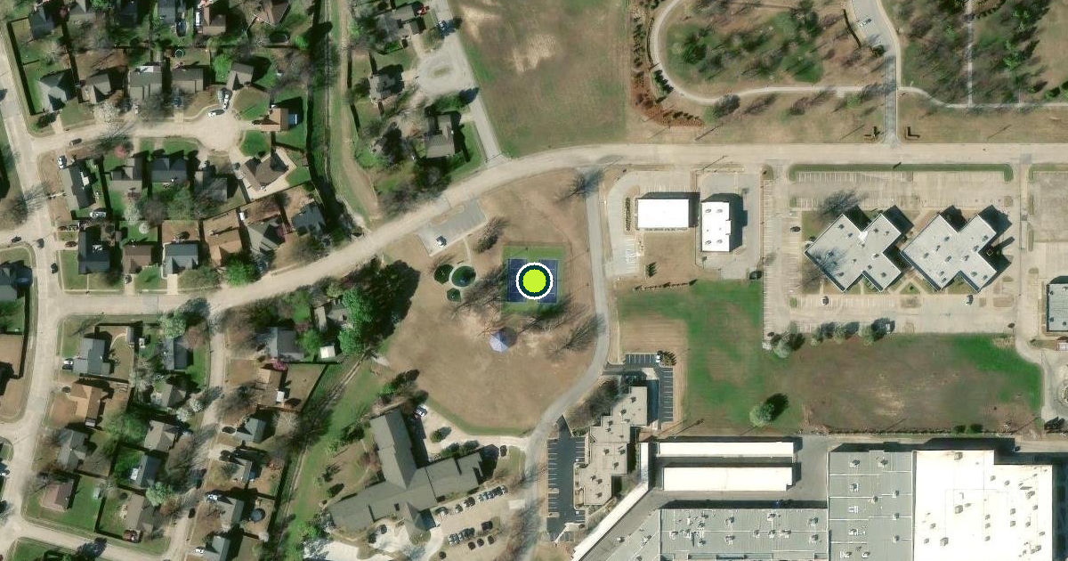Satellite view of Broken Arrow Pickleball Courts