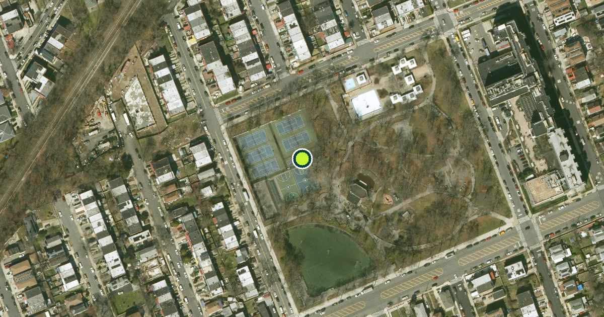 Satellite view of Bronx County Pickleball Courts