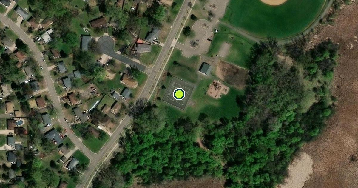 Satellite view of Brooklyn Center Pickleball Courts