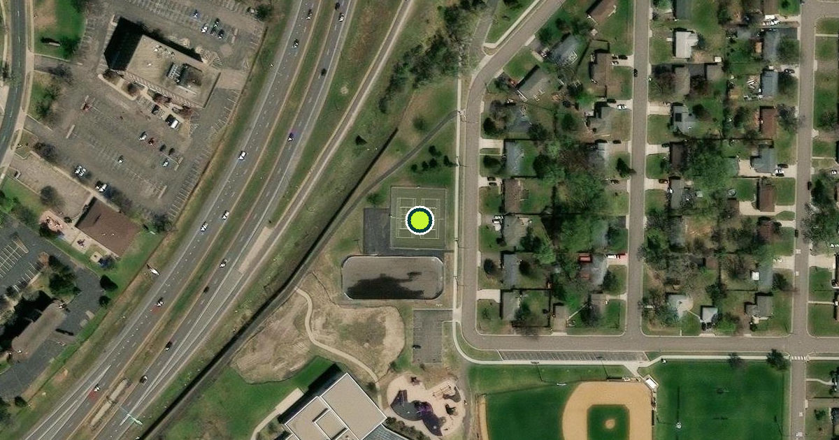 Satellite view of Brooklyn Center Pickleball Courts