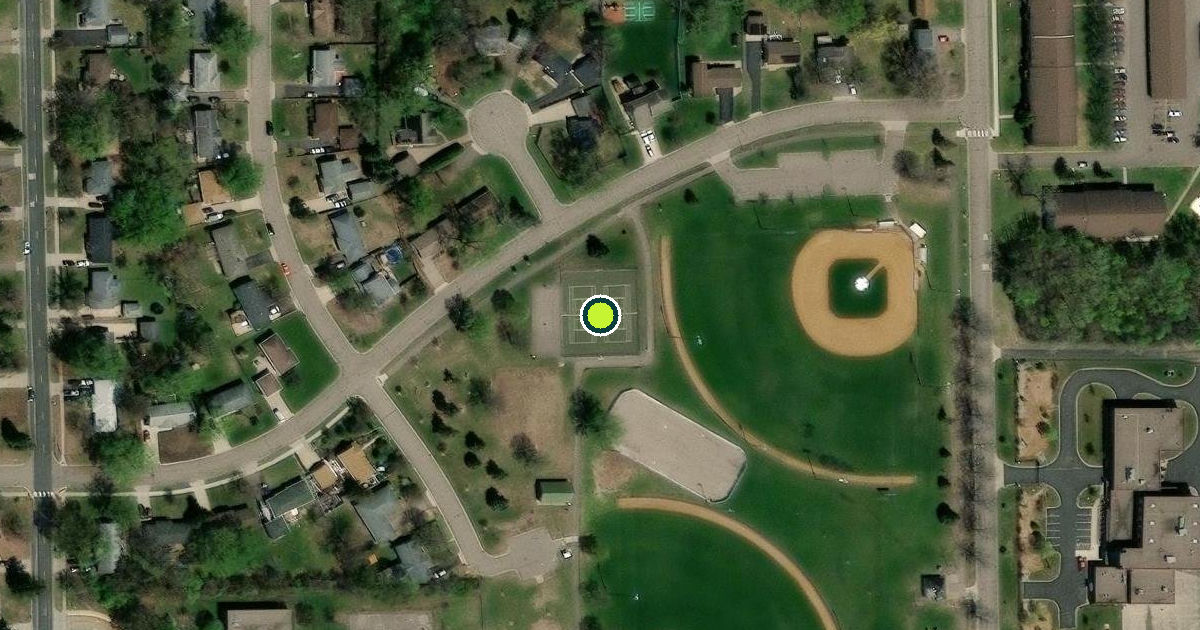 Satellite view of Brooklyn Center Pickleball Courts