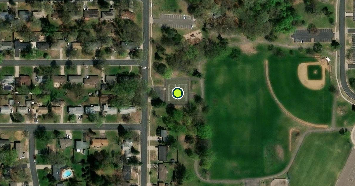 Satellite view of Brooklyn Center Pickleball Courts