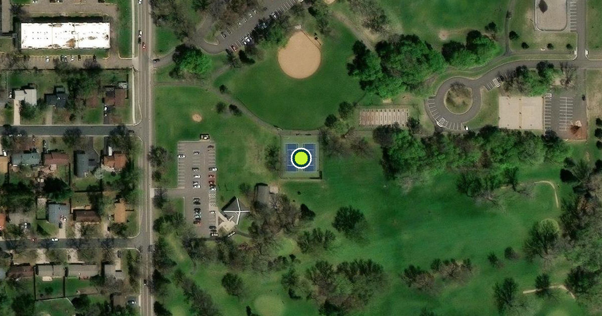 Satellite view of Brooklyn Park Pickleball Courts