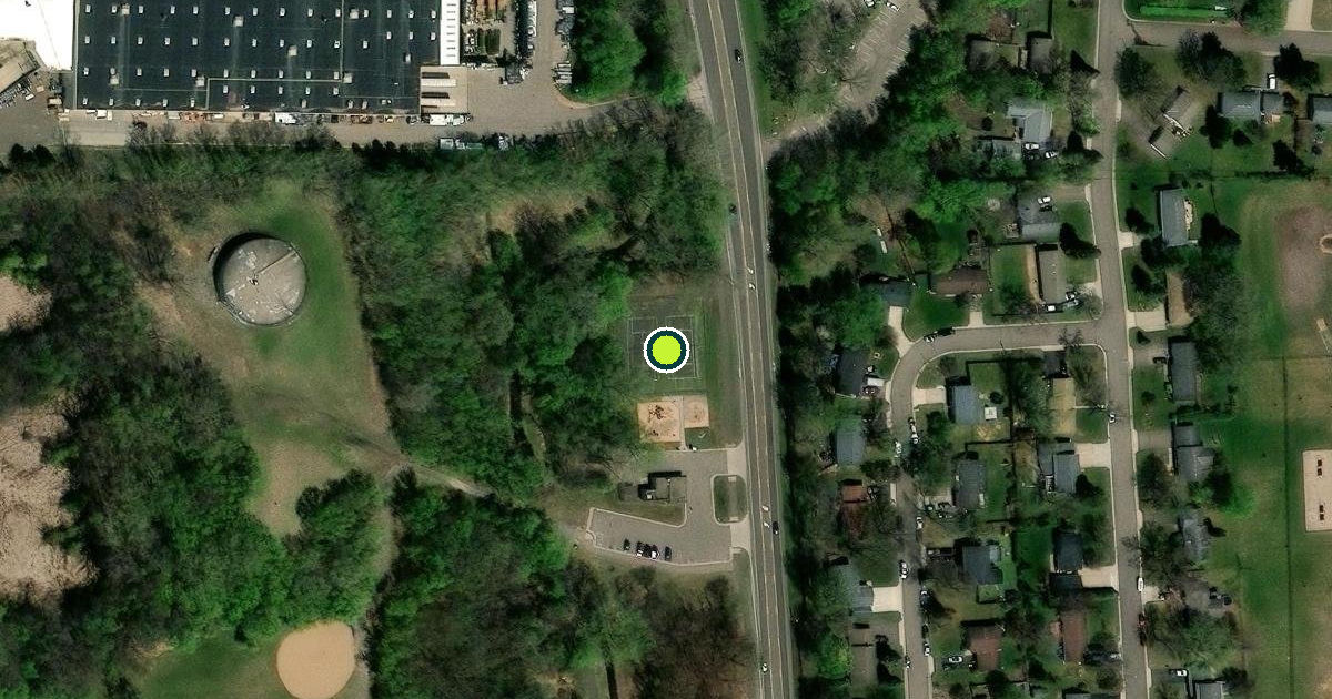 Satellite view of Brooklyn Park Pickleball Courts