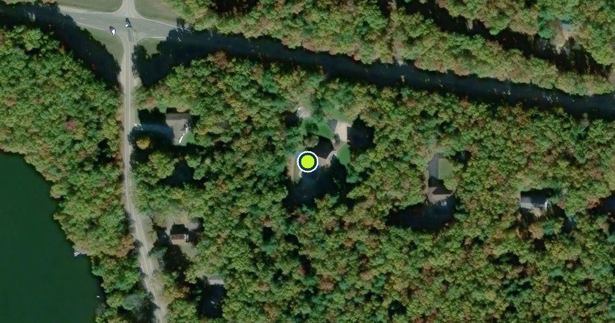 Satellite view of Brooks Township Pickleball Courts