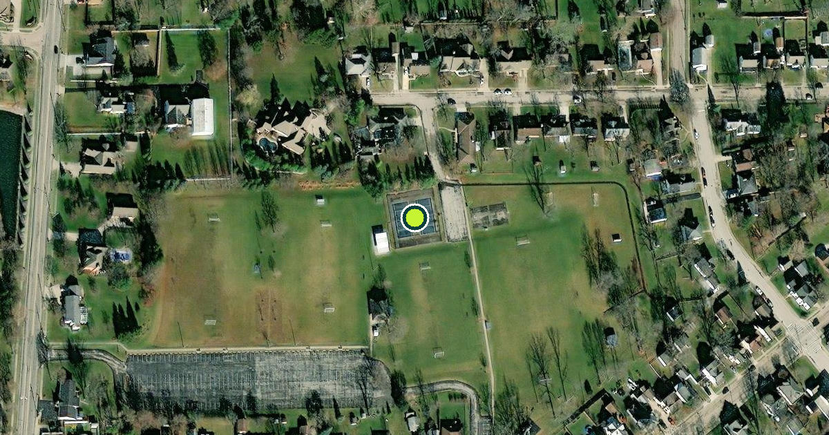Satellite view of Brookville Pickleball Courts