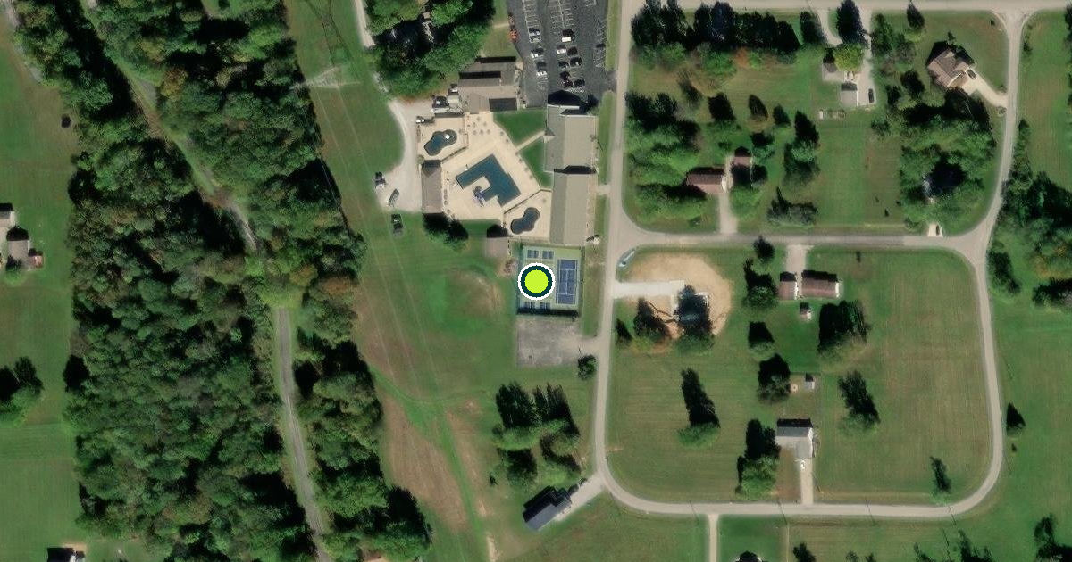 Satellite view of Brown County Pickleball Courts