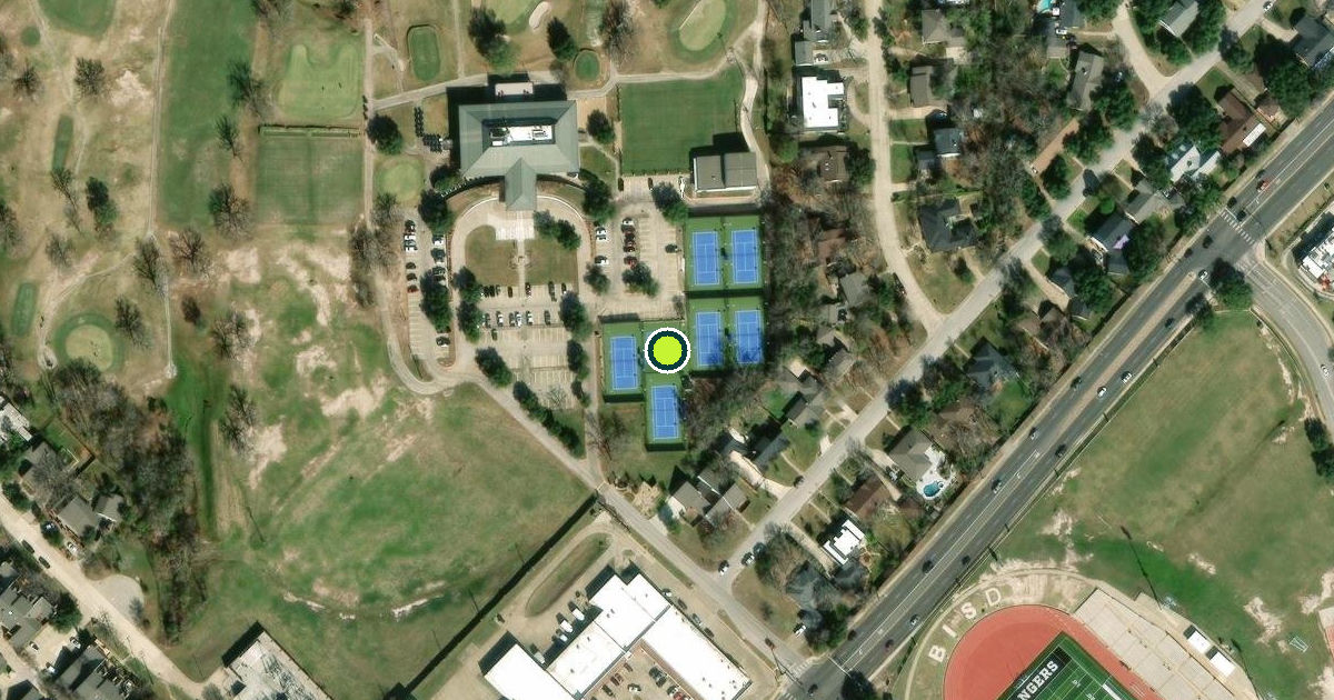 Satellite view of Bryan Pickleball Courts