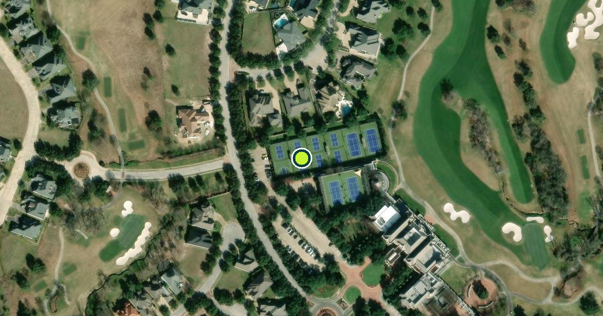 Satellite view of Bryan Pickleball Courts