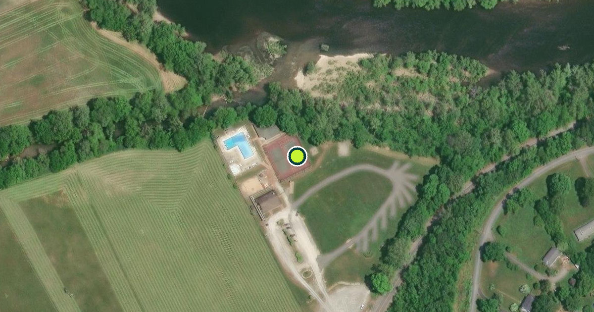 Satellite view of Buchanan Pickleball Courts