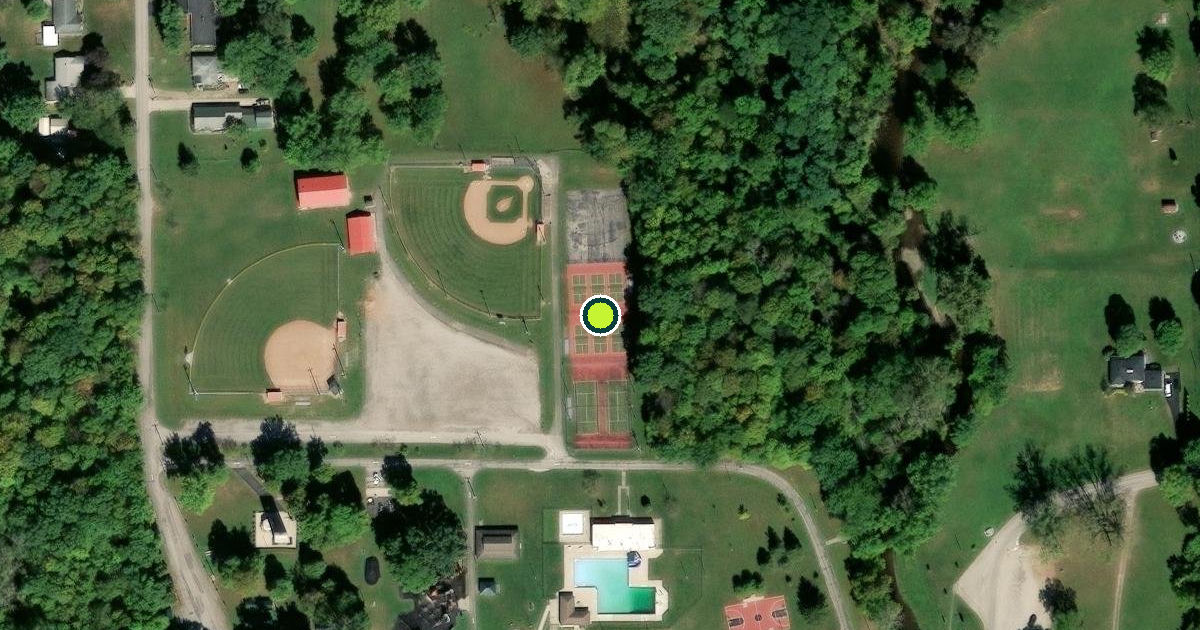 Satellite view of Bucyrus Pickleball Courts
