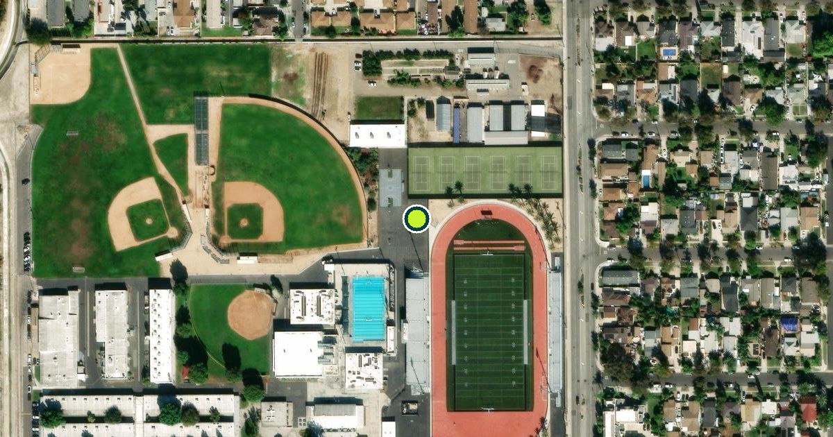 Satellite view of Buena Park Pickleball Courts