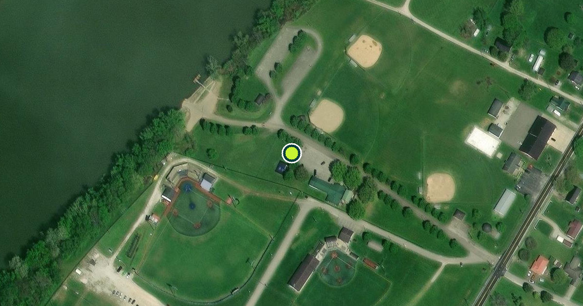 Satellite view of Buffalo Pickleball Courts