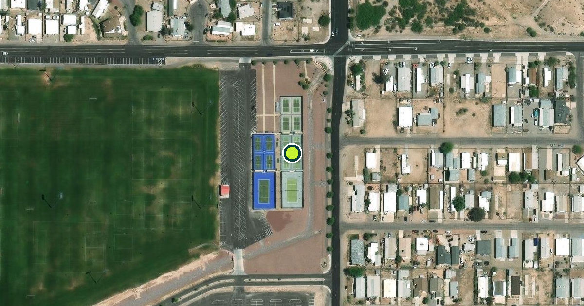 Satellite view of Bullhead City Pickleball Courts